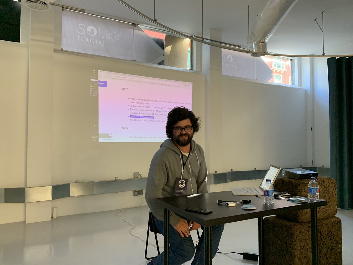 callumbwhyte's tweet image. Wow! @theplastictoy was building #umbraco sites back on v3! Now he’s sharing his DevOps experience to our #umbracoRoadshow audience 11+ years later!