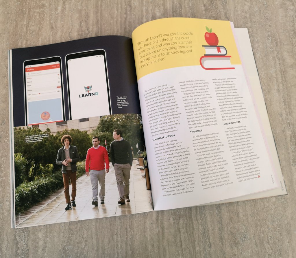 prof_jpe's tweet photo. When you open up a magazine lying in the kitchenette and there you find the three stooges; @jake_xuereb Luke Collins and myself. #LearnD @uniofmalta #Think (magazine) https://t.co/XYJfwjgXCz