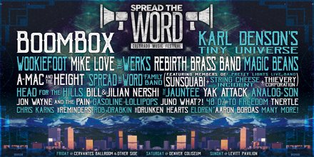 WestwordStreet's tweet image. 🔊 Get ready for the 7th annual @StWMusicFestl in Denver, May 17-19. Ft. #BoomBox, #KarlDenson + many more! spreadthewordfest.com/tickets/  #StWFest2019 #DenverMusic #ad