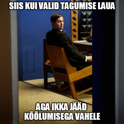 Päevakajalist poliithuumorit.