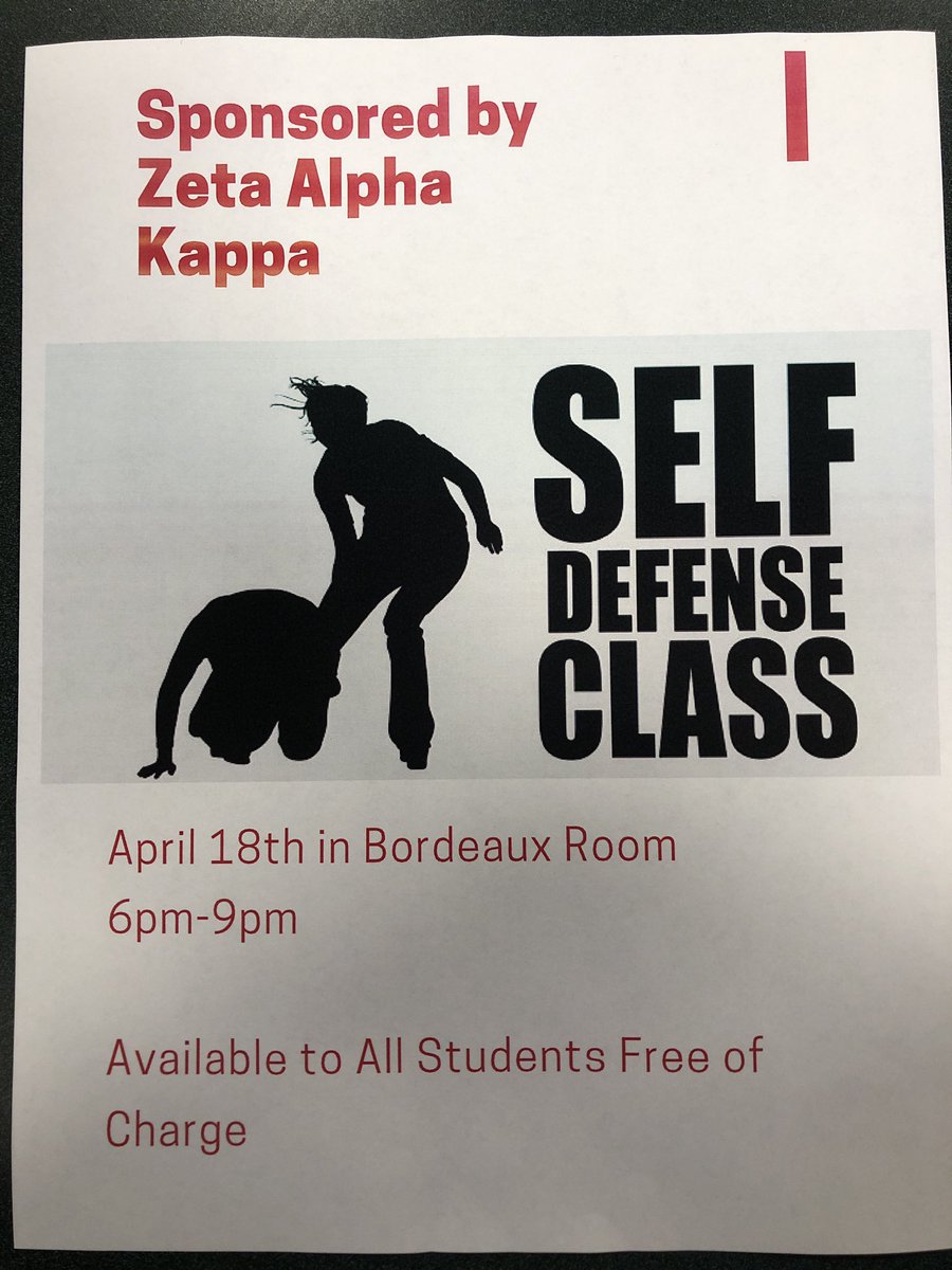 IntroCorrection's tweet image. Are you interested in learning about self defense?! Come to the ZAK self defense class on Thursday! Bring a partner and get ready to learn a lot about personal safety!