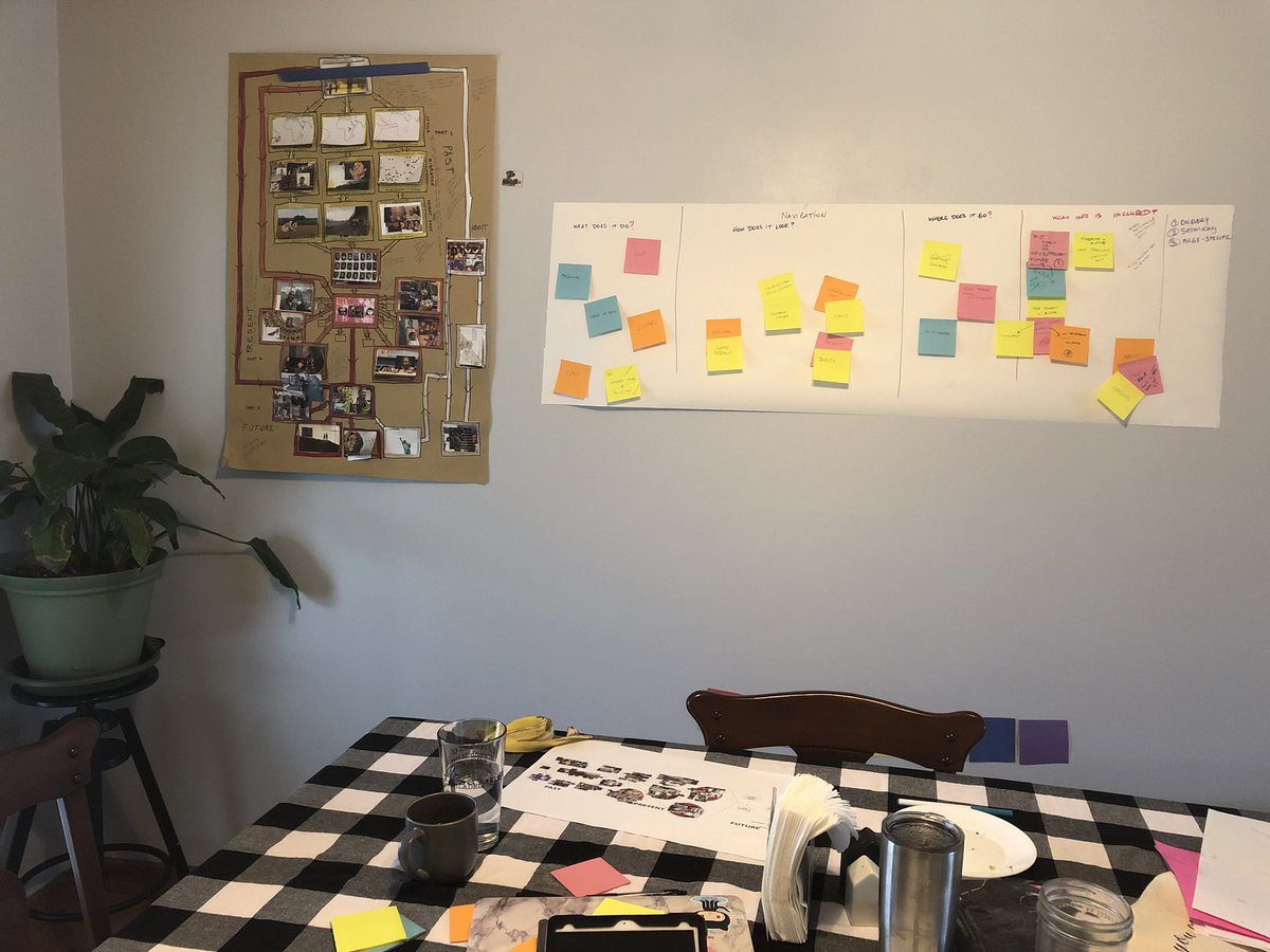 newgroundsIRL's tweet photo. The bad thing about not having an office is that brainstorming meetings happen in dining rooms. Love working with artists, check out that beautiful site map she made, on the left! #MomsCanCode #MomsCanCo #DevelopCamp #Girlscancode #brainstorm https://t.co/rNyHgtVyJn