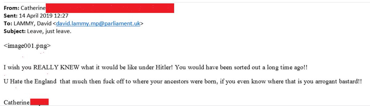 Thanks for writing in Catherine. Your wish that I "really knew" what it was like under Hitler so that I would be "sorted out" somewhat proves my point. There is deeply sinister far right in this country that needs to be defeated. I will not be bullied or intimidated into silence.