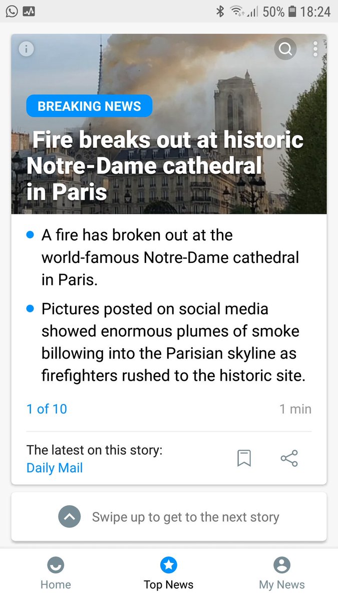 Andyblackauthor's tweet photo. Just seen this breaking news from #paris a fire has broke out in #NotreDame cathedral. I hope everyone is ok, I hope the fire fighters and first responders stay safe while they tackle the fire. 
#thoughtswithparis https://t.co/hpea208CwK