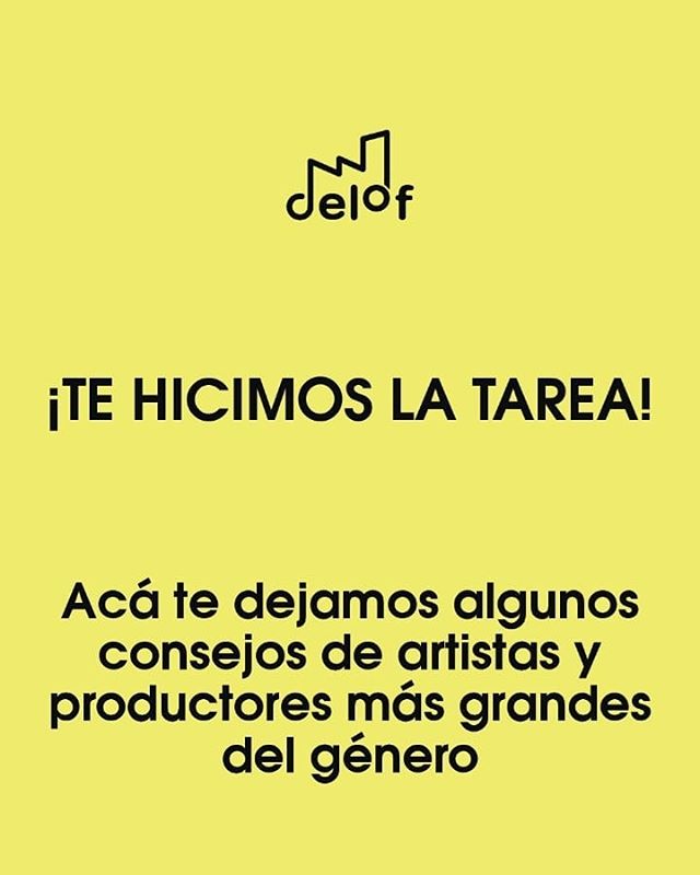 Delofmusic's tweet photo. Acá te dejamos algunos consejos de artistas y productores que pueden ayudarte a alcanzar tus sueños #Delof ⚡⚡ https://t.co/AcWIrL2WQf