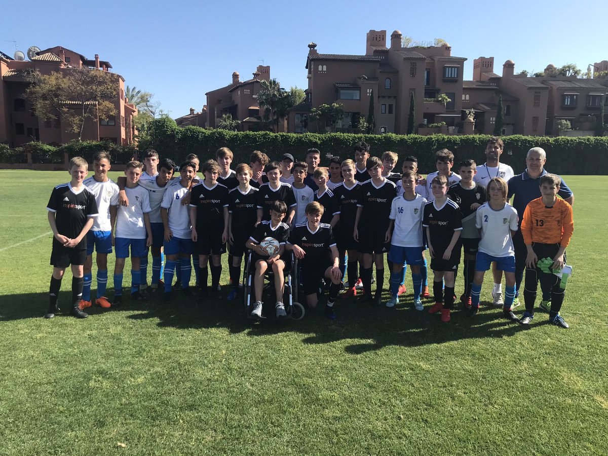 FhspeM's tweet photo. Y9 unbeaten on tour! Came from behind to win another very good Spanish team 3-2. Two goals from Oscar D and a screamer from Harry W. Excellent performance too 🇪🇸⚽️ https://t.co/bK2VZXWVlx