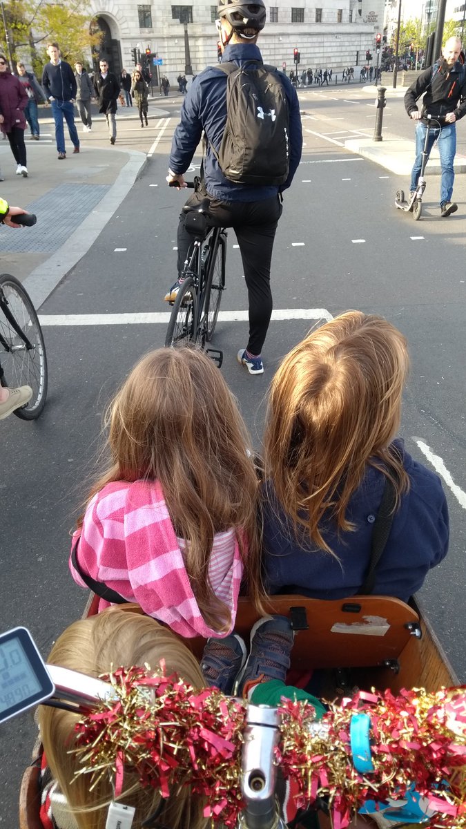 Apologies to the cycle commuters of London for my extremely raucous children singing "WE ALL LIVE IN A YELLOW TANGERINE" all the way home from the South Bank. On the upside, at least we weren't sitting next to you on the tube 👍