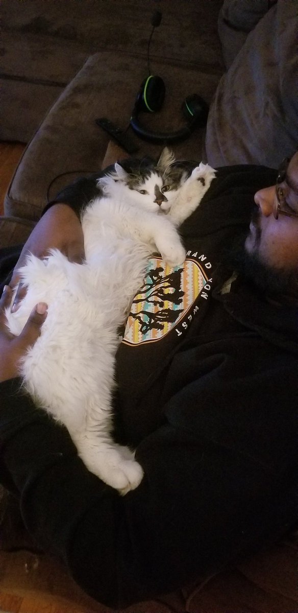 Dutch and I hangin out. I remember it was after a very long and stressful day..