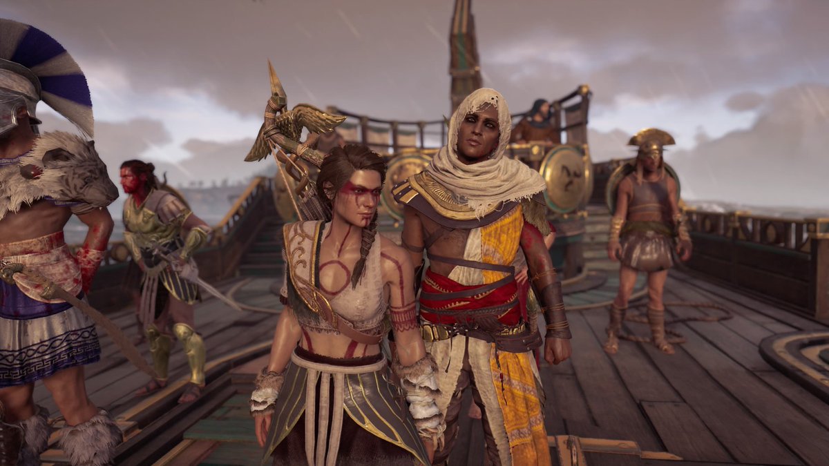 rexvenatusLVI's tweet photo. My baes.
#photomode #labirynth #kassandra #alexios #hiddenblade #spearofleonidas #kassandra #alexios #bayek #bayekofsiwa #icarus #senu #khemu #sparta #assassinscreed #assassinscreedodyssey #Sunset #Ax #Weapon #ACFTW #assassinscreedorigins #bayekkassandra #AssassinsCreedyOdyssey https://t.co/xy049fzZNG