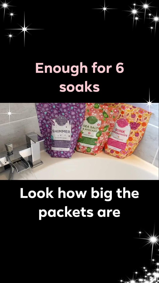 Scentsysuzy's tweet photo. Scentsy Soak is now available in Europe — for a limited time! 🙌
Scentsy Soak  available in three spa-worthy fragrances: Pink Promenade, Sea Salt &amp; Avocado and Shimmer. ❤️💚💜
Scentsy Soak is £14.50/€17.50  per 0.91 kg bag (enough for multiple uses) https://t.co/3ecET2WMYA