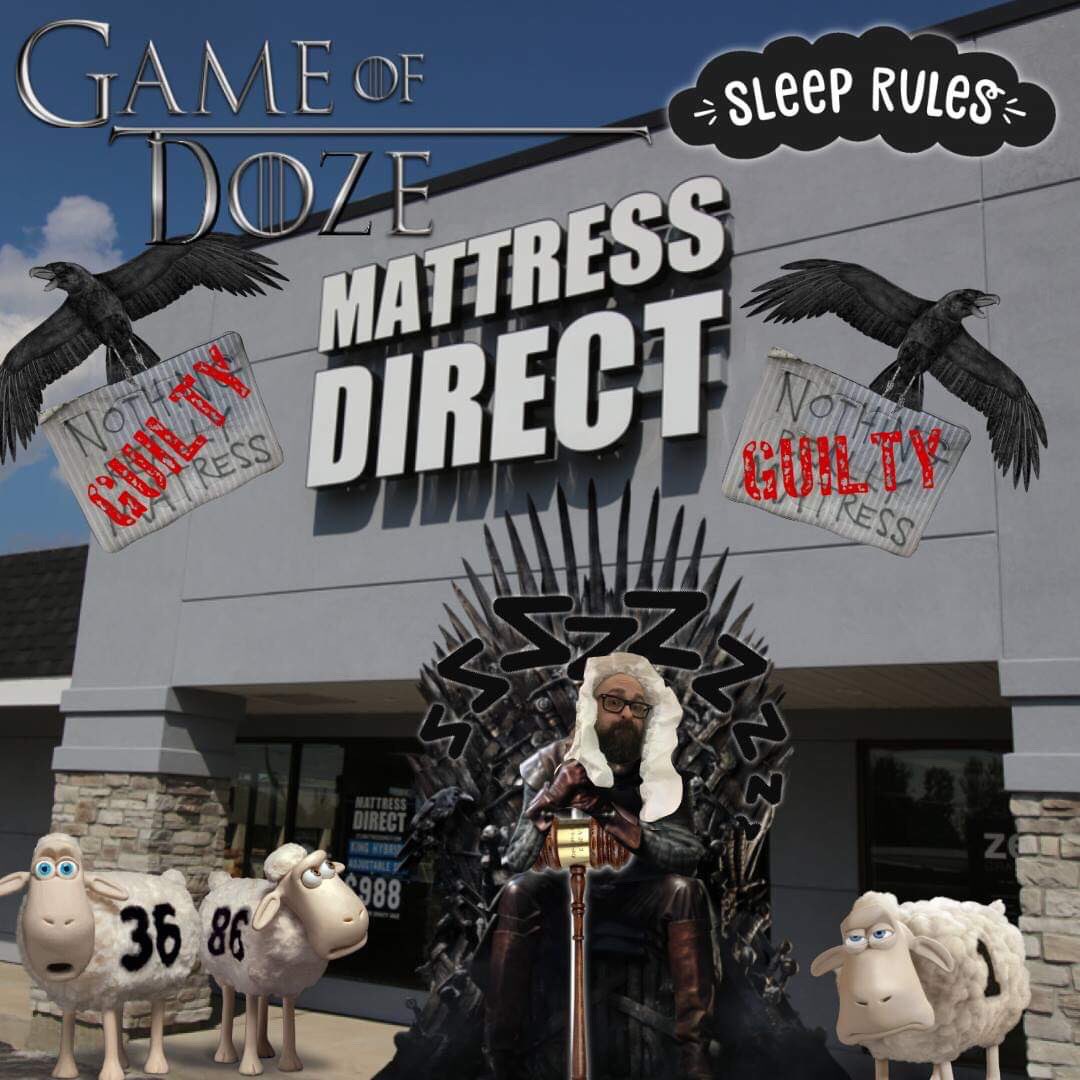 hxcsean's tweet photo. Hear Ye Hear Ye Friends and Users of The Twitters. YOU ARE GUILTY!! You stayed up to late watching @GameOfThrones and you victimized your Monday. Get into The Court of Better Sleep™️(@stlmattress Outlet) and get #SleepJustice
https://t.co/WRHRbzQK8t https://t.co/VIIOLgmdcT