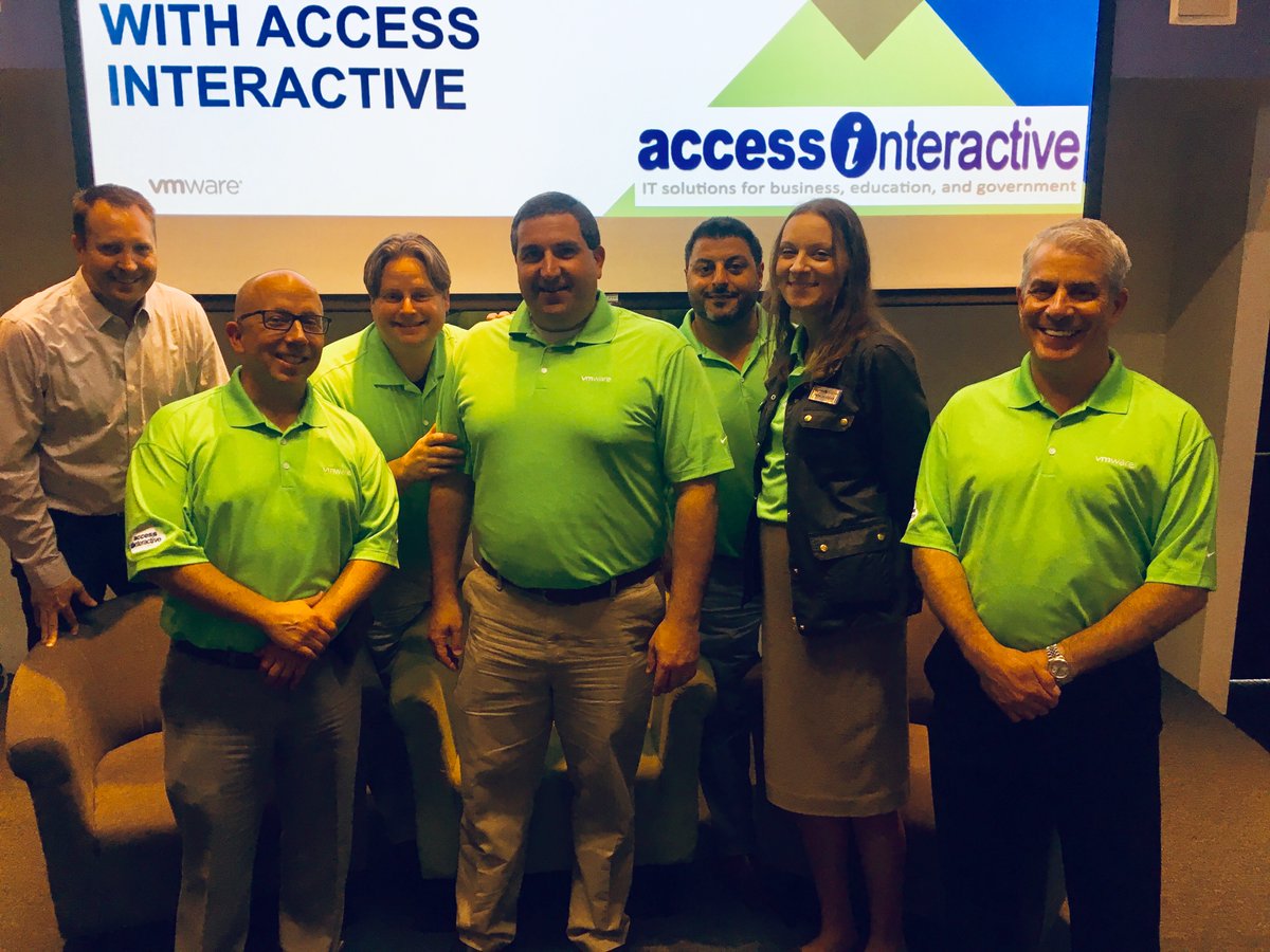 Interactiveusa's tweet photo. Many thanks to the Access-Interactive team and Jon Grewe for a wonderful VMC on AWS event on Friday! #VMware VMware @VMware#VMConAWS @VMConAWS Automation Alley Automation Alley  Access Interactive  @Interactiveusa @AutomationAlley Amazon Web Services Amazon Web Services (AWS) https://t.co/alhnfmStLs