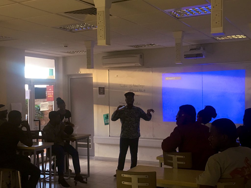AshesiDesign's tweet photo. “We don’t make our own stories. 
How do people think about Africa?”
@Gospel_Official on what his inspiration to beginning filmmaking was.

#atAshesi 
#Beyond_Ash_4 https://t.co/RqdoC0XdJ9