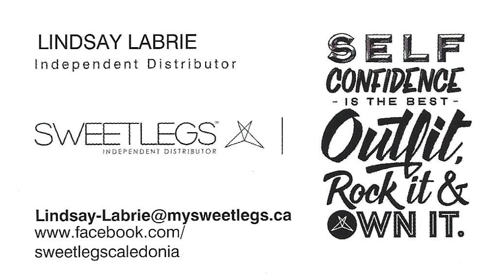 CaledoniaHunt's tweet photo. A very warm welcome and thank you to Linsday Labrie and Sweet Legs a first-time sponsor for her generous donation. #sweetlegscaledonia #caledoniaeasteregghunt https://t.co/dqhxWtlqIT