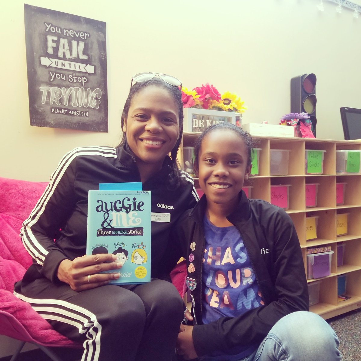 aneika's tweet photo. I always enjoy reading to my children's class. A little sad that this sweet opportunity is coming to a close as my baby will be in middle school next year. #frenchkisd #frenchelementary @anjuan https://t.co/E80hEu4rA9