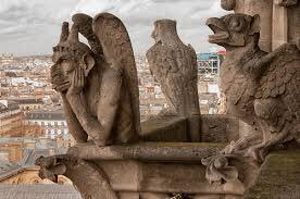 adjunktyra's tweet image. Their countless sculptures of devils and dragons assumed a lugubrious air. The flickering of the flame made them seem as if the sculptures were alive. Gorgons seemed to be laughing, gargoyles howling, salamanders puffing fire, and griffins sneezing in the smoke.

/V.Hugo