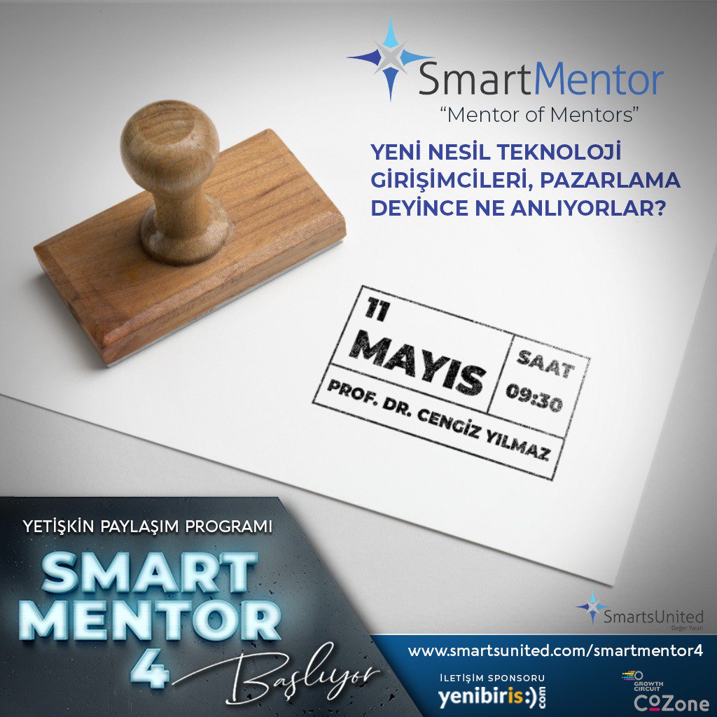 Dijitalleşme, pazarlamanın dinamiklerini değiştirmeye devam ediyor. Bu durumda, yeni nesil teknoloji girişimcileri yoluna nasıl devam etmeli? Detaylı bilgi almak ve yer ayırtmak için web sitemizi ziyaret edin.
smartsunited.com
#smartmentor4 #smartmentör #etkinlik  #mentor