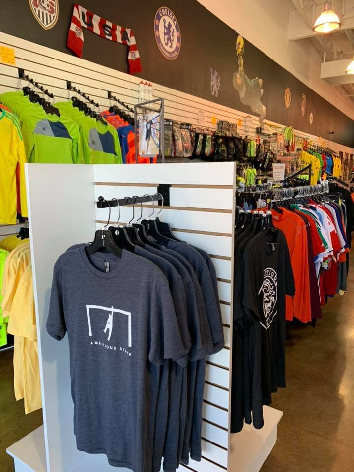 SoccerPostA's tweet photo. Excited to announce that we are now carrying Ambitious Stryk. A local soccer lifestyle brand that gives comfort and quality with sweet soccer designs!! @Ambitious_Stryk https://t.co/dVU089E5Tr