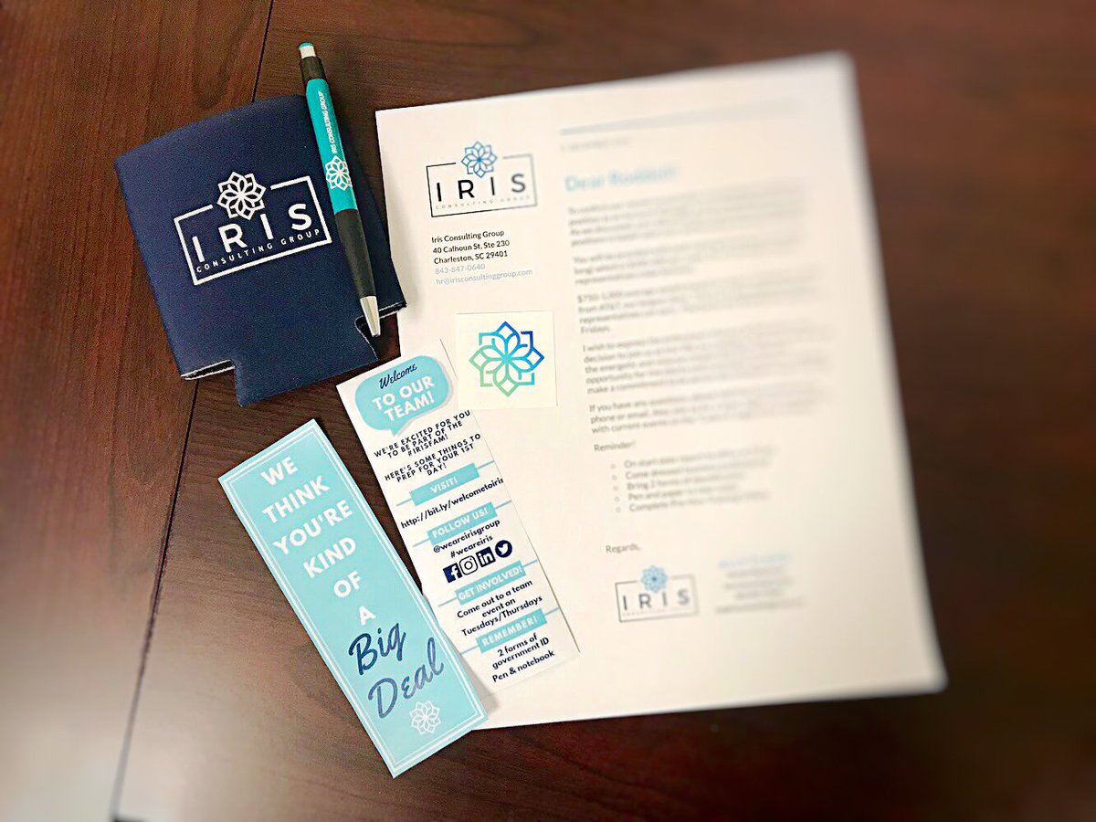 weareirisgroup's tweet photo. We are so excited about our new #irisfam team members that are graduating in a month! We’re sending graduation goodies their way! 🎉🎉🎉

#newfriends #graduation #graduate #classof2019 #officeswag #weareiris #irisfam #workhardplayhard #businessprofessionals #charleston https://t.co/D3lr3BMDCZ