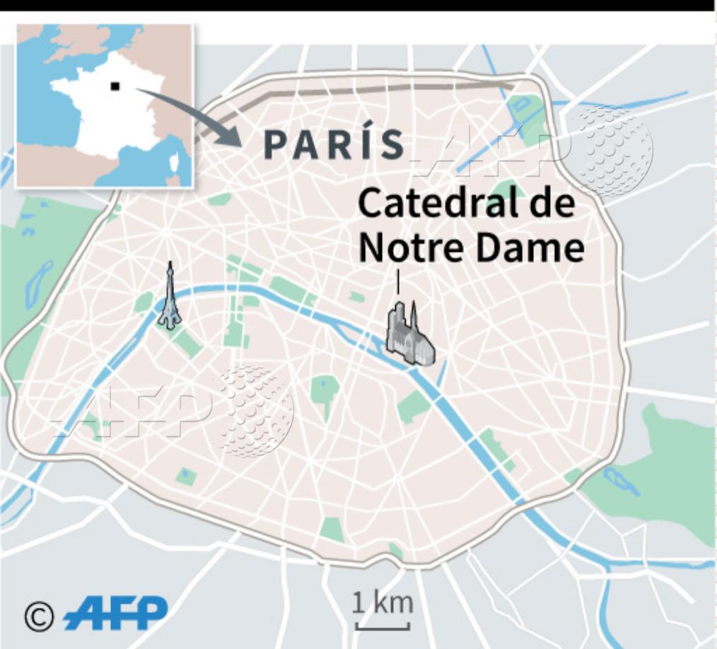 Resultado de imagen de localizacion catedral de notre dame