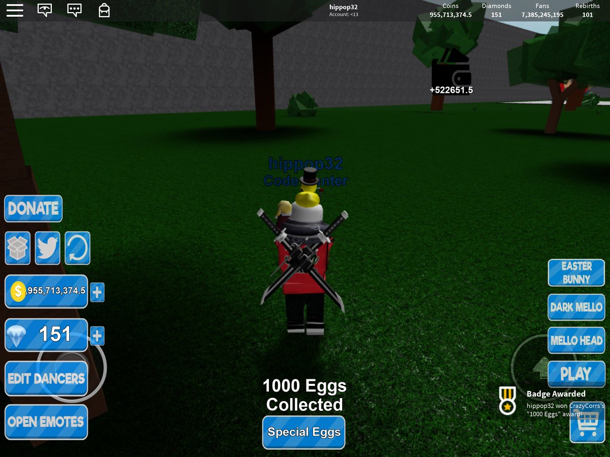 Crazycorrs On Twitter Use Code Easterupdate In Giant Dance Off - codes for giant dance off roblox