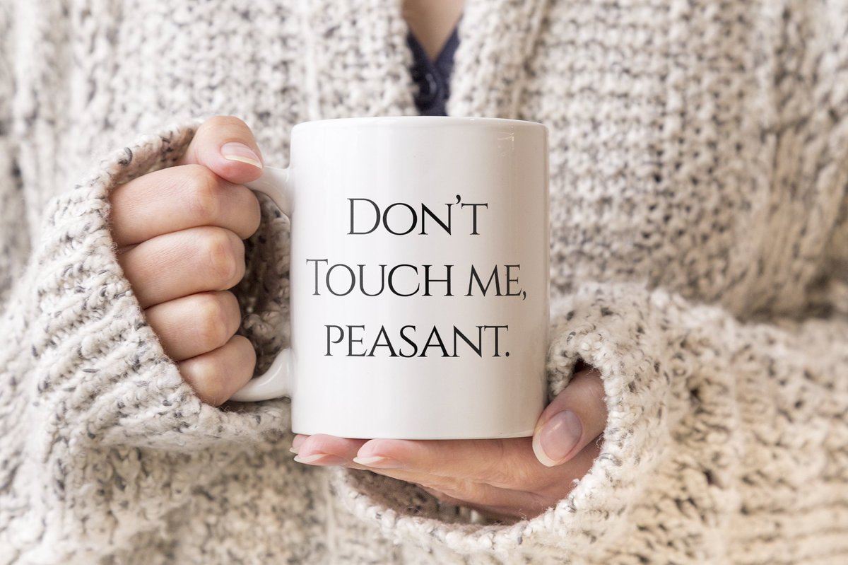 Excited to share the latest addition to my #etsy shop: SillySips Don't Touch Me Peasant 11oz Funny Coffee Mug etsy.me/2VKbRUE #housewares #porcelain #funnycoffeecup #jokecoffeemug #coffeecupgift #11ozcoffeecup #coffeecupfordad #coffeecupnerd #coffeemugforgift