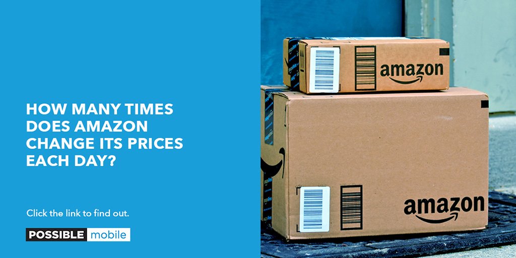 Aren't you curious? 🤔 Download our new stats sheet on #mobile & #emergingtech trends to find out just how many times @amazon changes its prices in a day. 📦 bit.ly/2UtLiql