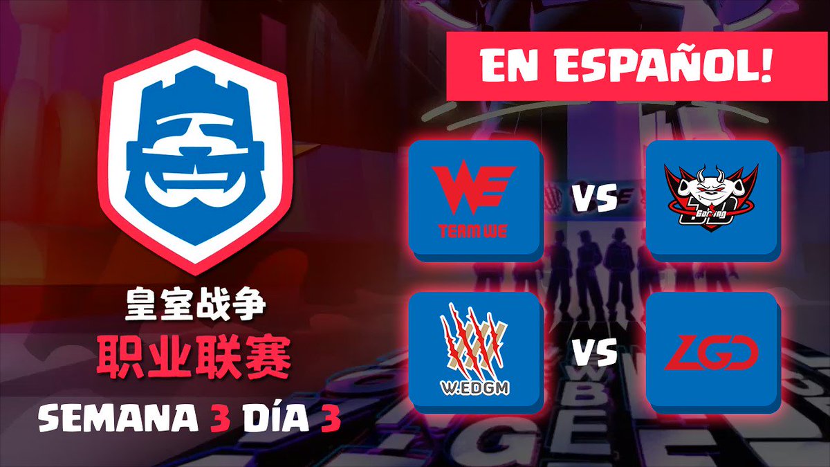Después de la actualización de hoy, con ganas de ver la #CRLChina, en ESPAŃOL con lo mejor de #ClashRoyale. Para hoy me acompañara @BuffAzul
analizando a los Chinos!

Recordad a partir de las 21:00 (Hora Española) en twitch.tv/teamquesogg2