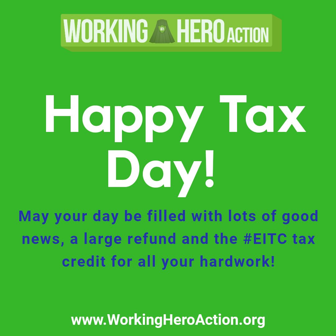 WorkingHeroIowa's tweet image. Happy Tax Day!