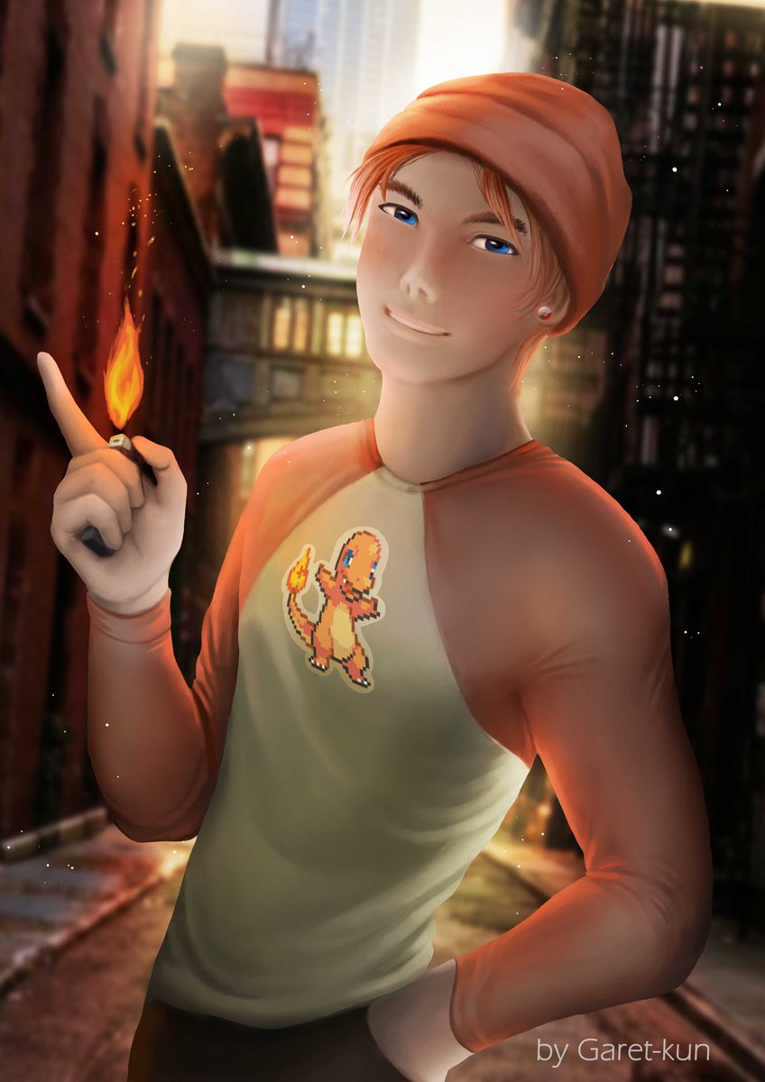 Realistic Anime Boy Digital Art