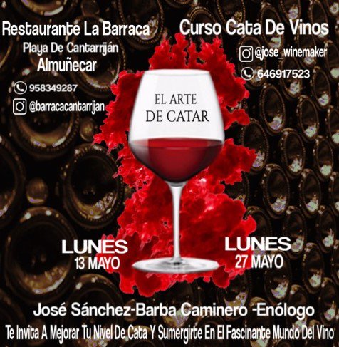 En el mes de mayo La Barraca Cantarriján albergará este curso de iniciación y aprendizaje de la cata del vino pensado para profesionales de la hostelería y tiendas especializadas. Pásale la info a los amigos interesados, te lo agradecerán. #WineLovers #CostaTropical #Almuñécar