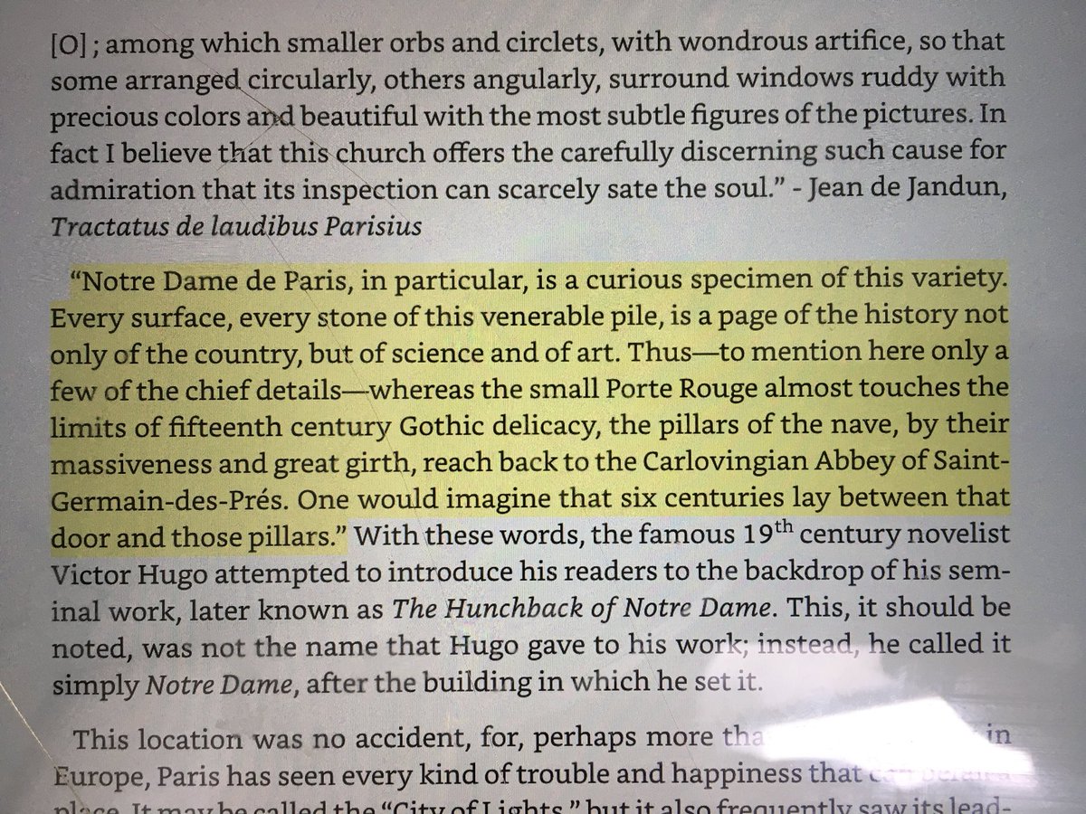 RichLowry's tweet image. Victor Hugo on Notre Dame

“Every surface, every stone of this venerable pile, is a page of the history not only of the country, but of science and of art.”