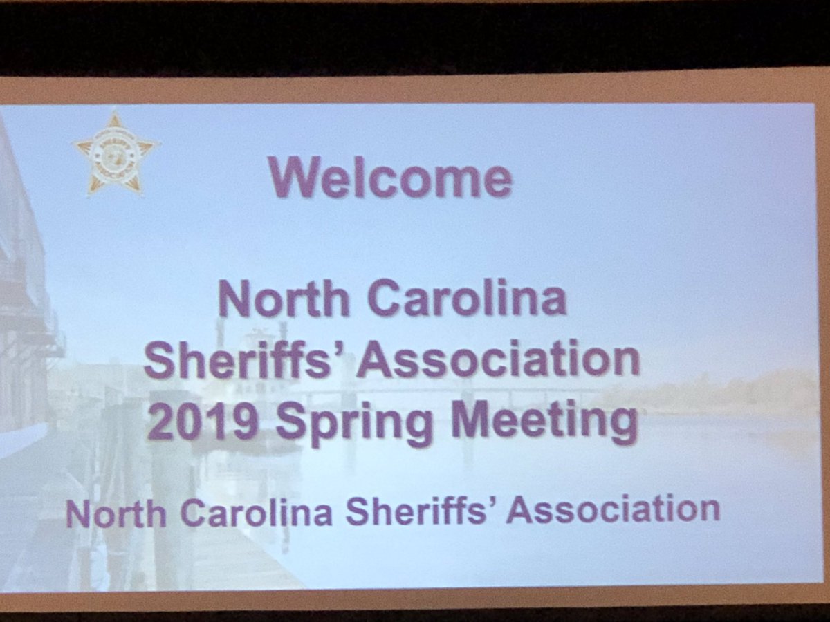 cf_birkhead's tweet photo. Excited to be attending my 1st. Spring Meeting of the NC Sheriff’s Association #ContinuousLearning #Committed2Service https://t.co/RMSw9EAGfI