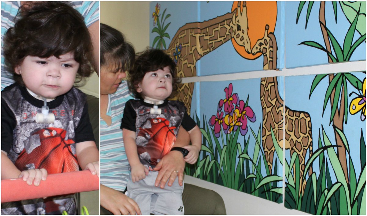 Josiah is one determined little boy. He and Physical Therapist Beth, are working really hard on balancing and walking. At the end of the day, everybody deserves a break. Contact Bettie.rountree@abilitiesfirst.org for more information about pediatric therapy.