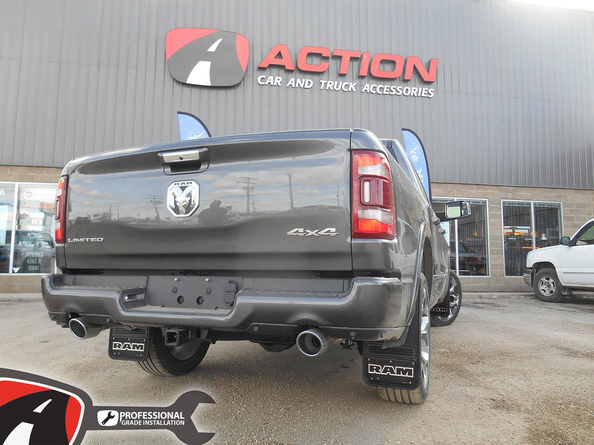 actioncar_truck's tweet photo. Ram flaps from Truckhardware installed on this new 2019 Ram by our store in Saskatoon, SK
#professionalgradeinstallation #mudflaps #truckhardware #ram #installedbyaction #actioncarandtruck #saskatoon https://t.co/yHNl0rahs8