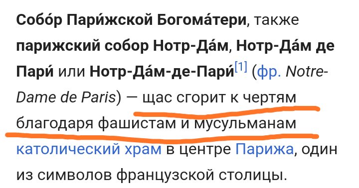 mymumoe's tweet photo. Решила под конец почитать об Нотр-Дам, что из себя представляет, сколько лет.  Зашла в вики: https://t.co/CGnsXXVFxZ