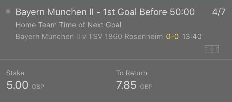 EthanTips's tweet image. Inplay Bet 👀 Bayern II Vs Rosenheim 🇩🇪 Stake - 1U. All Research below In the comments 👇🏻 #inplay