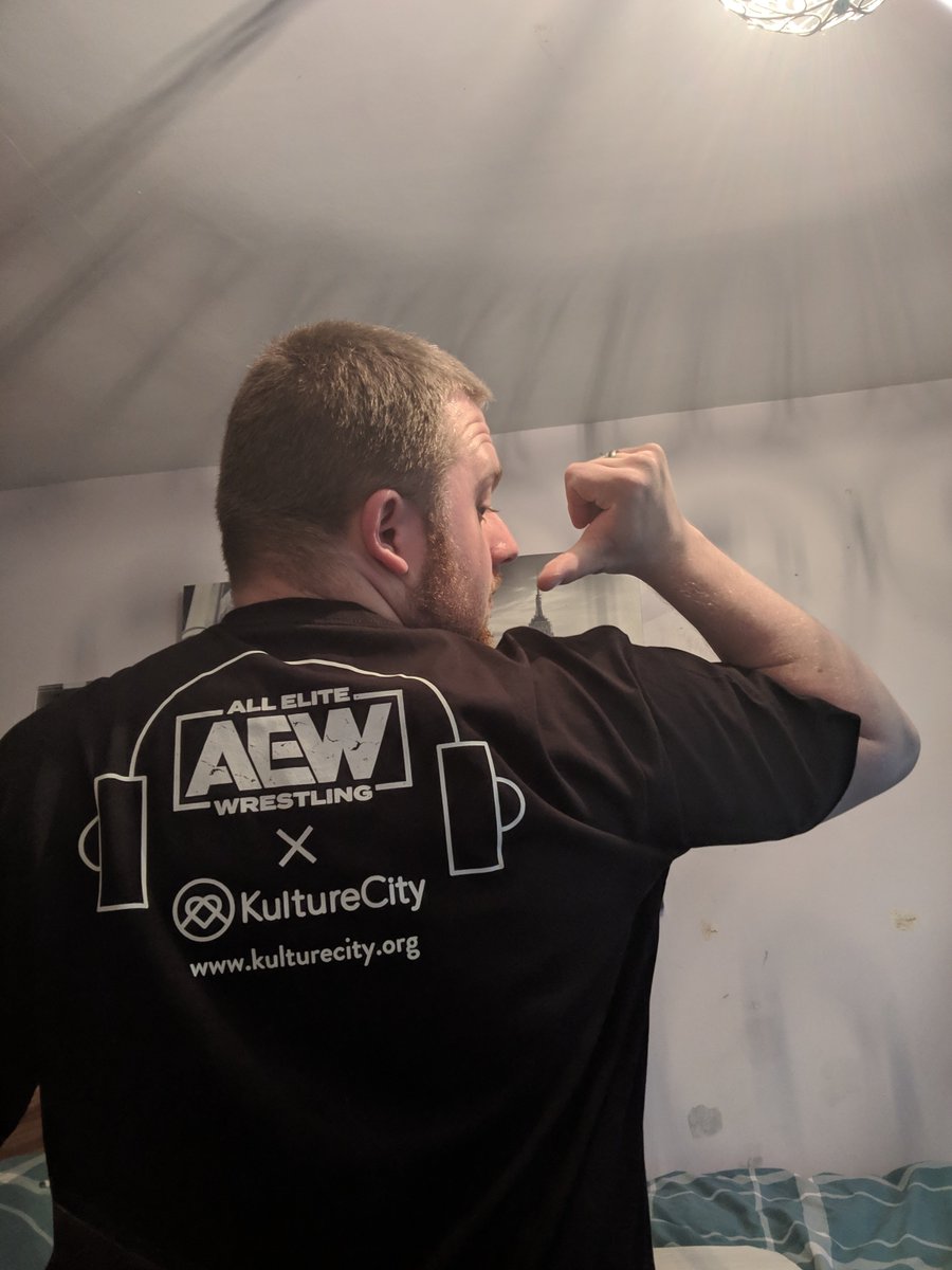 ANTONBLAKE_COX's tweet image. Thank you to @AEWrestling &amp;amp; @kulturec for the awesome t-shirt, celebrating and helping people like me with autism. #ThankYou #AEWisforeveryone