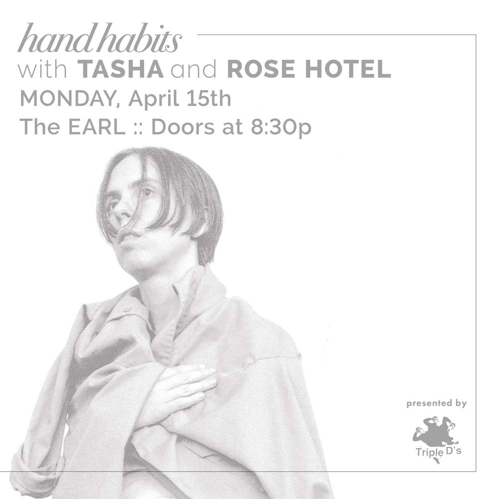 Tonight <a href="/EARL_EAV/">The EARL</a>: <a href="/hand_habits/">hand habits</a> headlines! <a href="/wowtashawow/">tasha</a> &amp; <a href="/rosehotelmusic/">rose hotel</a> get the evening started. 8:30 doors! Still tickets available!
freshtix.com/events/hand-ha…