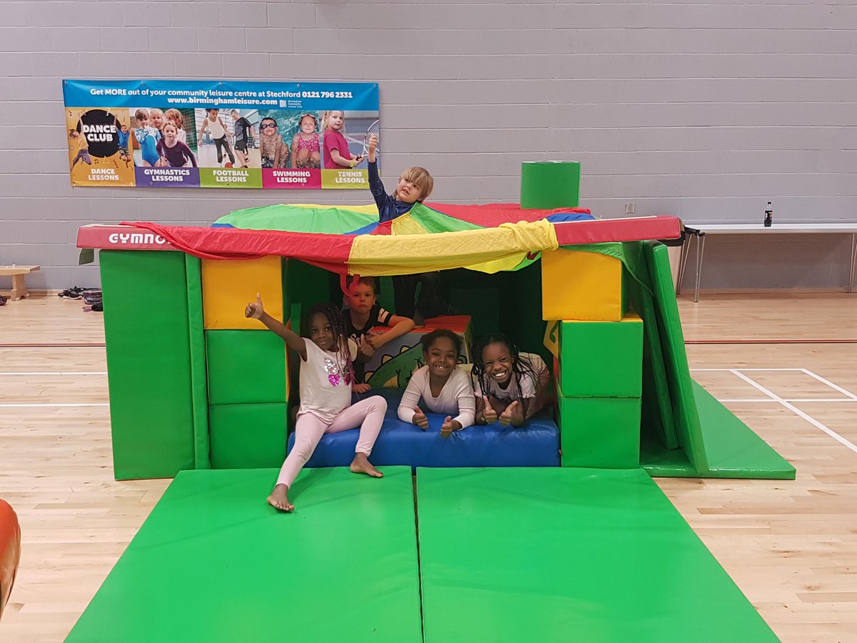 Our little campers had fun building a den today during soft play while our big campers went swimming!