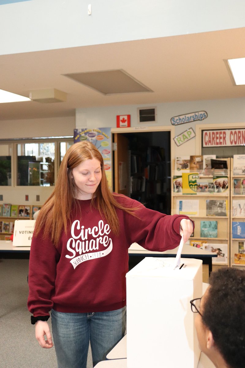 It was <a href="/studentvote/">Student Vote</a> day <a href="/AltarioSchool/">Altario school</a> today! Students in grades 4-12 spent last week researching the parties and were excited to use their democratic voice today! #abvote #studentvote #democracy