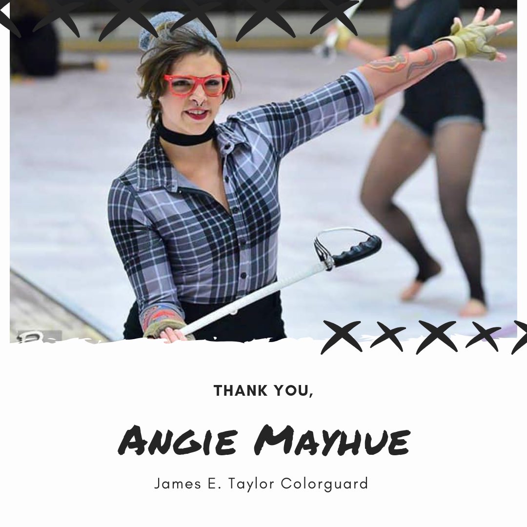 A special thanks to Angie Mayhue for coming in and teaching us some twirls
