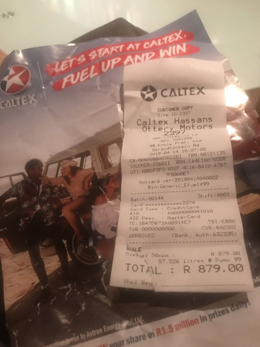 jljordaan's tweet image. Fingers crossed🤞🏾! @Caltexsa #StartAtCaltex Hassans Ottery Motors cheapest diesel in the South😬. #WinWithCaltex @jcmentoor