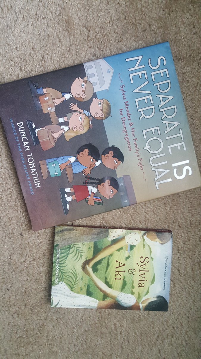 MyEmpoweredCR's tweet photo. @edu_post Yes!! My daughters learned about the Mendez family just after they learned about Ruby Bridges in early elementary school. These books are so good. Sylvia &amp; Aki connects to WWII and Japanese internment as well. https://t.co/n6pMVXdxY6