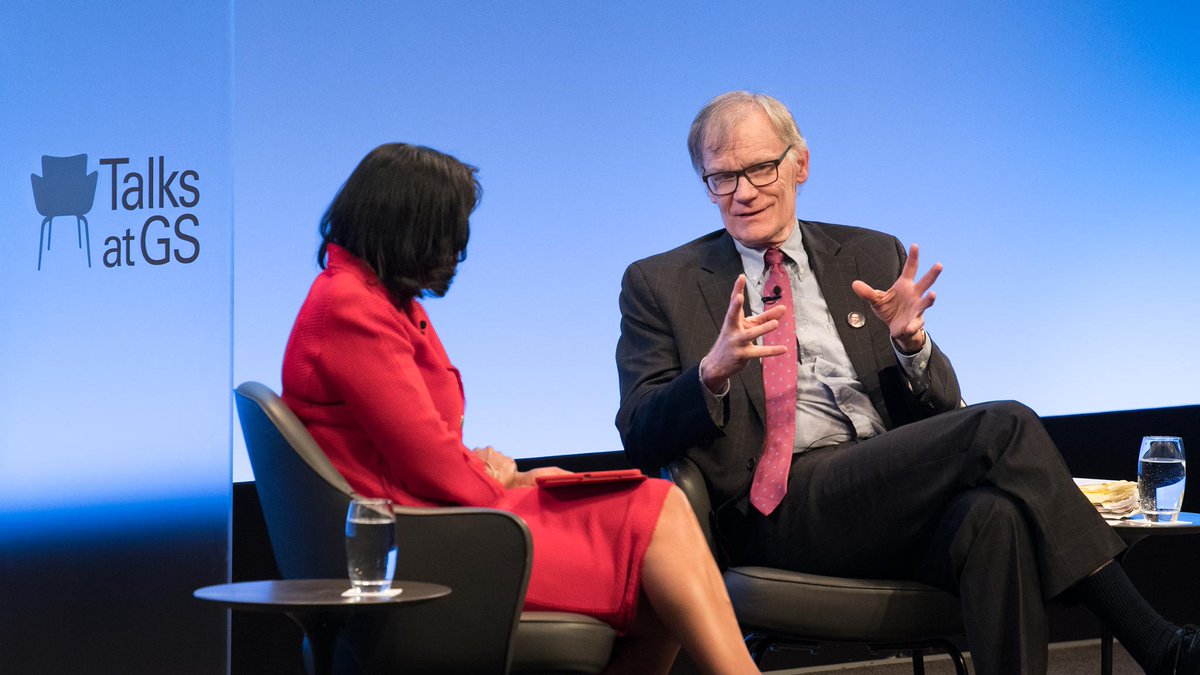 GoldmanSachs's tweet image. Congratulations to historian David Blight on winning the 2019 #Pulitzer Prize for his book, Frederick Douglass: Prophet of Freedom. It was an honor to have you in for today&apos;s #TalksAtGS.