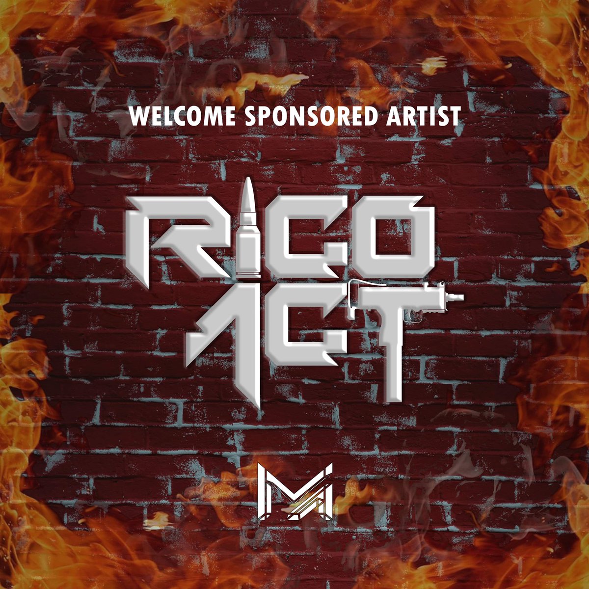 ApparelMidnight's tweet photo. YO. WE'RE NOW SPONSORING @RicoActMusic Heck yes!!! 🔫🤠🔥 this guy, like us is making big waves and moves!! https://t.co/SI0qCUPnIF
