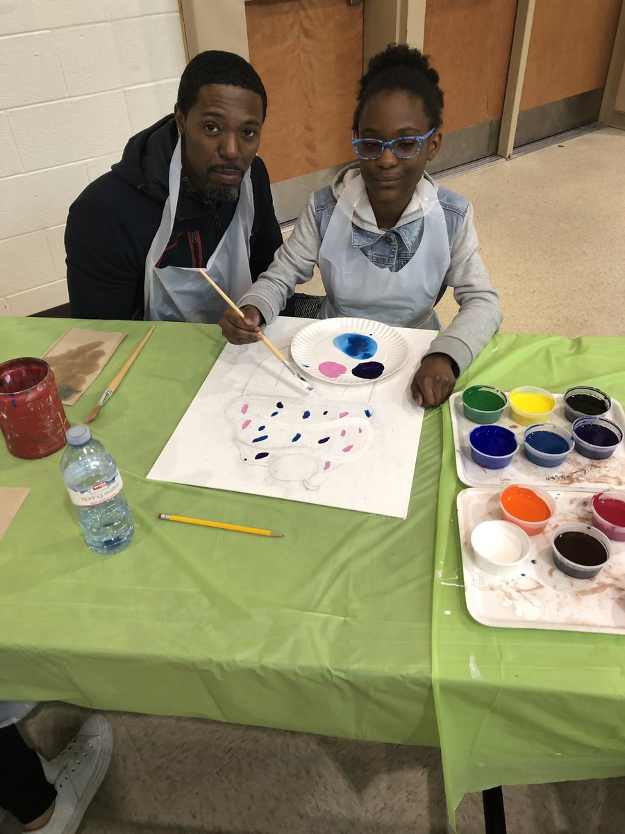 MrPenn31's tweet photo. Awesome community event! @LyonsMill Explorer Paint Night hosted by our Art teachers @mrsbruchey and Ms. Trent. Families painted their own delicious treats, cupcakes or doughnuts!! #TeamLMES https://t.co/eZPO4U0xU0