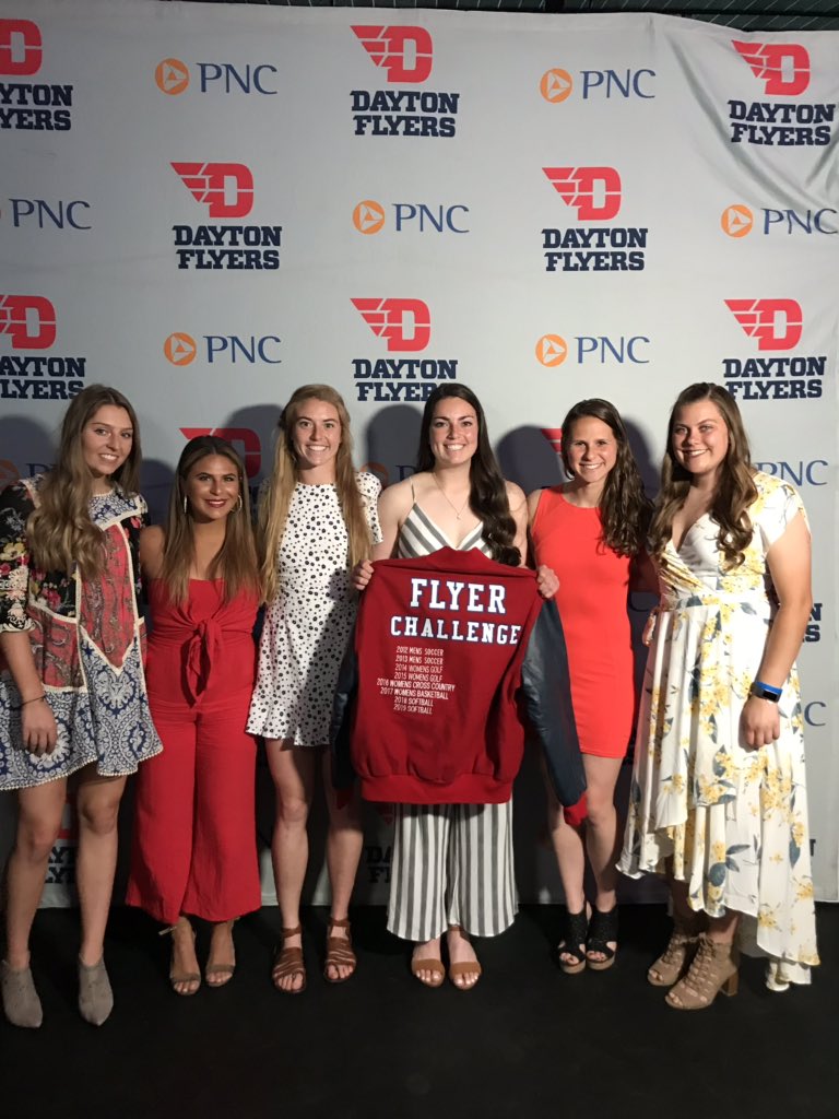 DaytonFlyers's tweet photo. Showing their support for their fellow student-athletes and the community, @FlyerSoftball wins this year’s Flyer Challenge! https://t.co/miGGJTqFTm