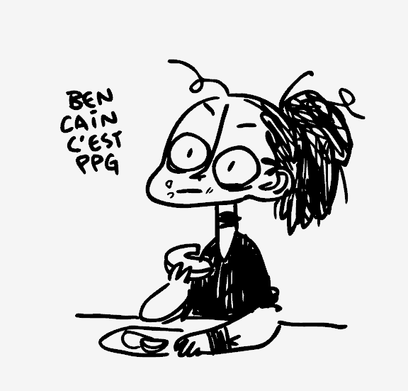 dorke's tweet photo. cher journal aujourd'hui je mangeais un bagel cheap pis une pomme coupée pis @guyalepage est apparu dans le cadre de porte pis moi j'avais une face de truite morte pis j'ai regardé ses yeux trop longtemps pis là y'a chanté une chanson niaiseuse #pispispis https://t.co/q72ESMX6mQ