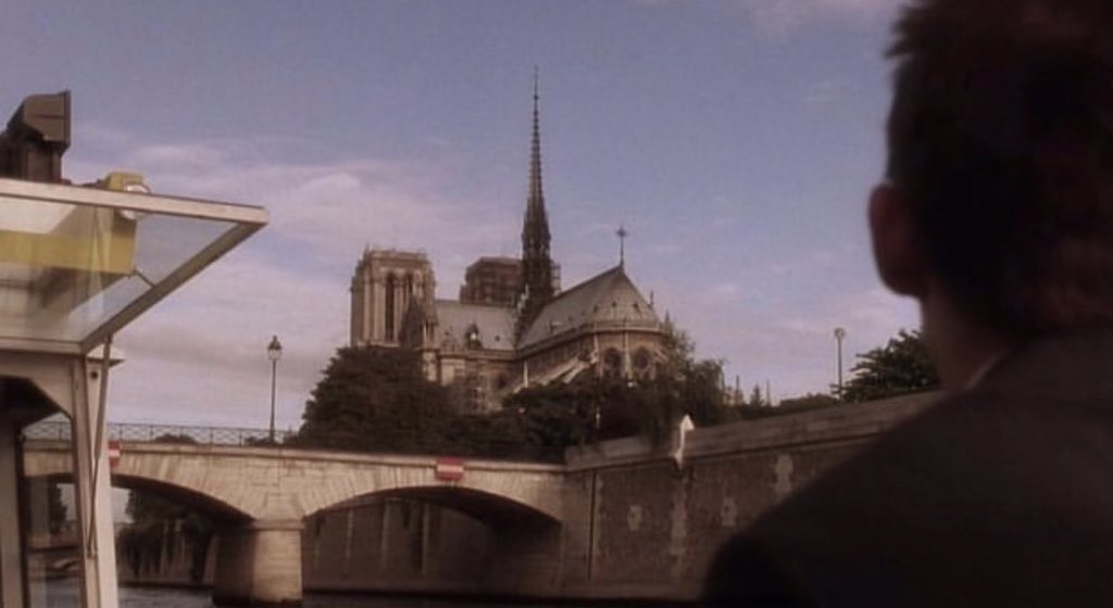 cowsel9's tweet photo. Before Sunset (2004) #NotreDame https://t.co/OjVlcjVuej
